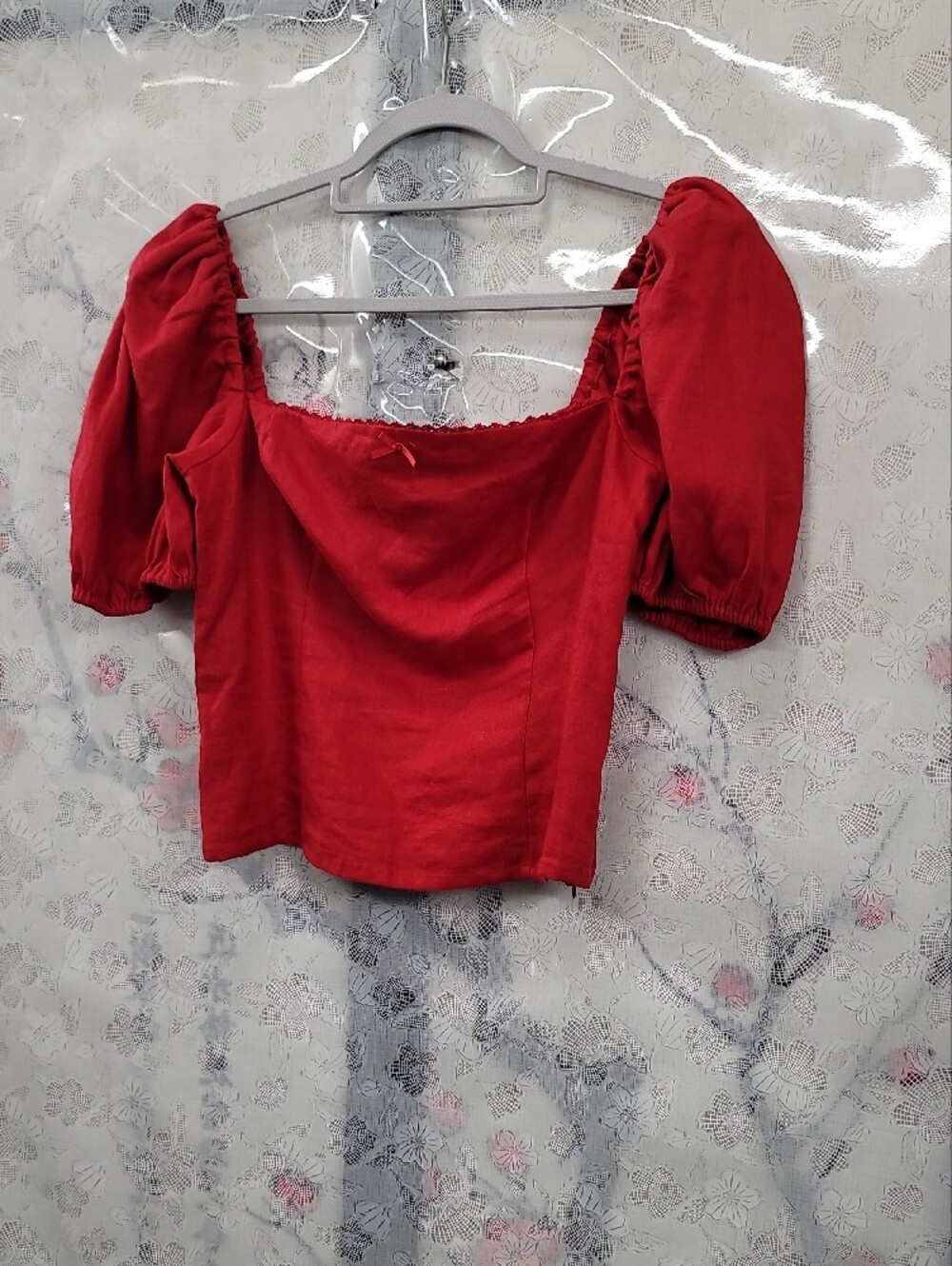 Reformation Marella Linen Top Size 10 - Picture 3 of 10
